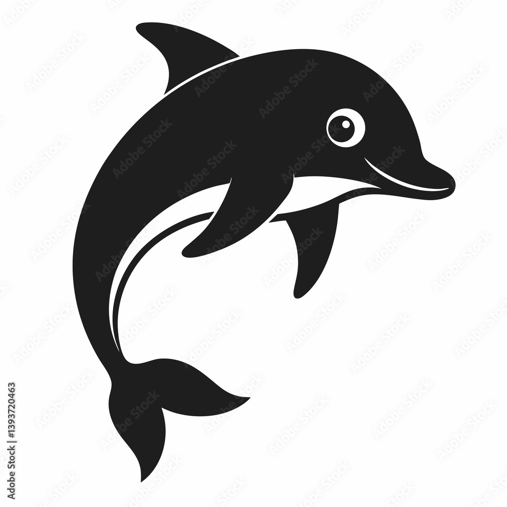 Fototapeta premium dolphin isolated on white