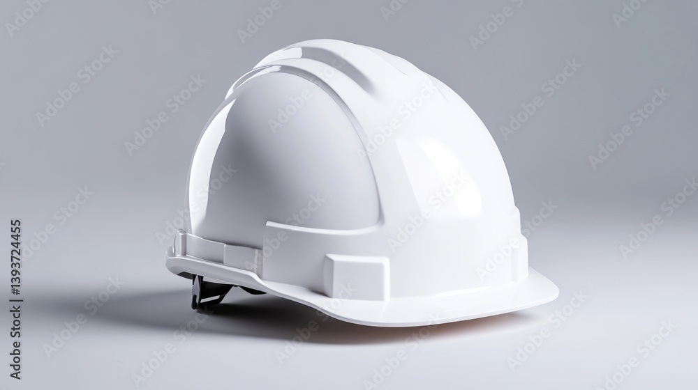 White Hard Hat Minimalist Style High-resolution Studio Lighting Three-quarter View Clean Lines Safety Focus Neutral Background Pure White Tones Perfect for Safety Campaigns White Hard Hat Minimalist Style High-resolution Studio Lighting Three-quarter View Clean Lines Safety Focus Neutral Background Pure White Tones Perfect for Safety Campaigns