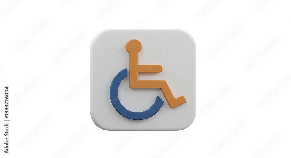 Representing Accessibility Wheelchair Icon Symbol Design for Inclusivity Concept Representing Accessibility Wheelchair Icon Symbol Design for Inclusivity Concept