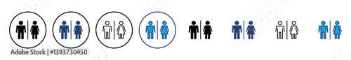 Toilet icon vector. restrooms icon vector. bathroom sign. wc, lavatory