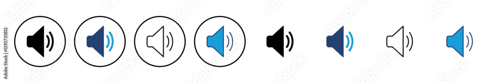 Speaker icon vector. volume icon vector. loudspeaker icon vector. sound symbol Speaker icon vector. volume icon vector. loudspeaker icon vector. sound symbol