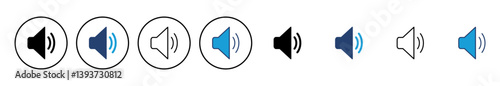 Speaker icon vector. volume icon vector. loudspeaker icon vector. sound symbol