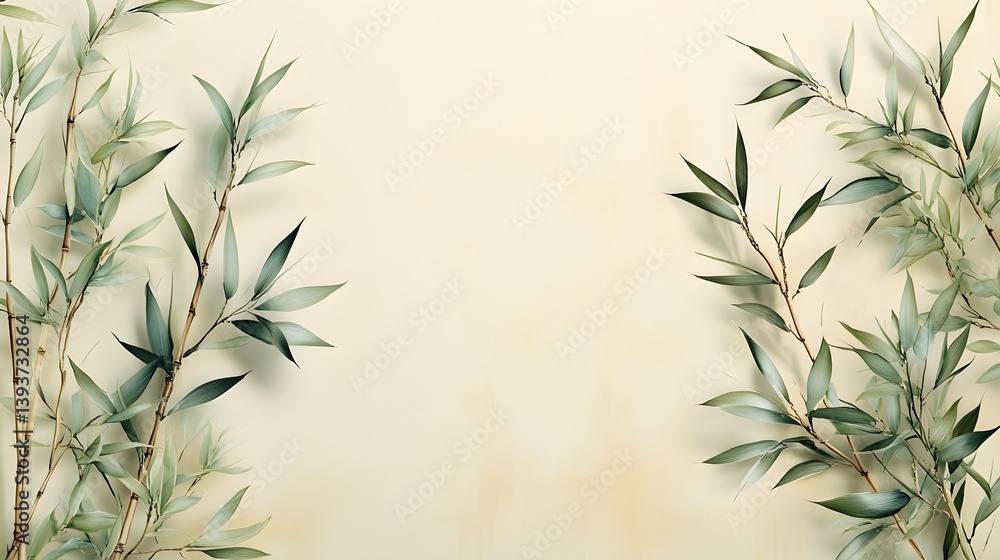 Obraz premium there are two green plants that are next to each other