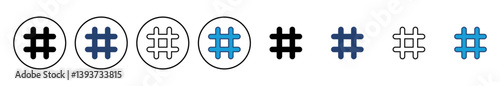 Hashtag icon vector. hashtag symbol