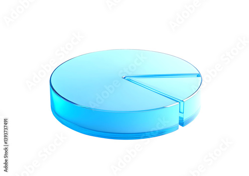 blue pie chart
