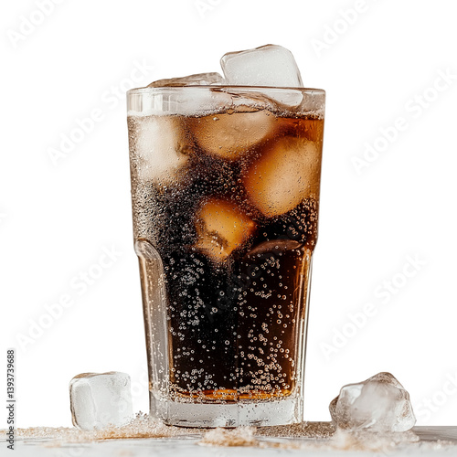 cola with ice