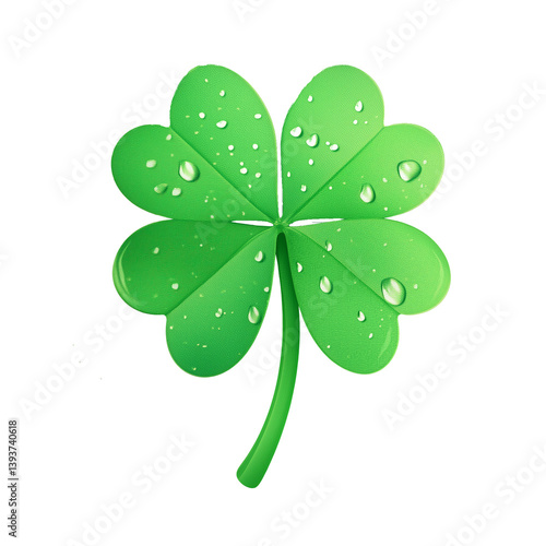 four leaf clover isolated