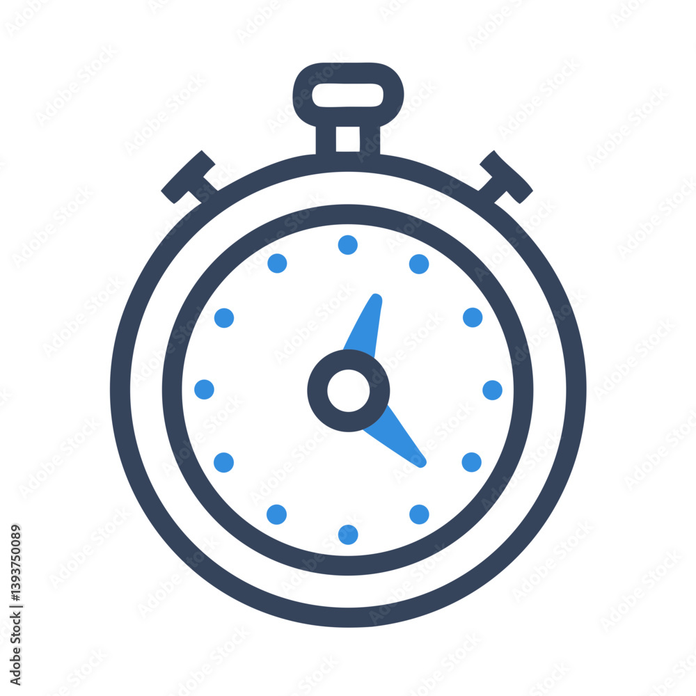 Stopwatch Icon Representing Time Tracking or Speed Icon Design Stopwatch Icon Representing Time Tracking or Speed Icon Design