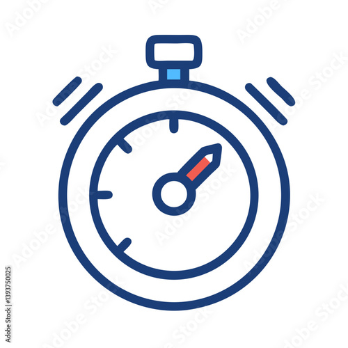 Free Download Stopwatch Icon Representing Time Tracking or Speed Icon Design - GFXLoad