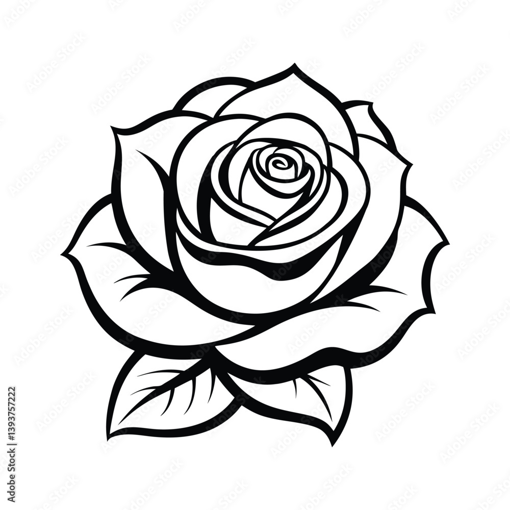 a vector illustration of a rose flower.eps a vector illustration of a rose flower.eps