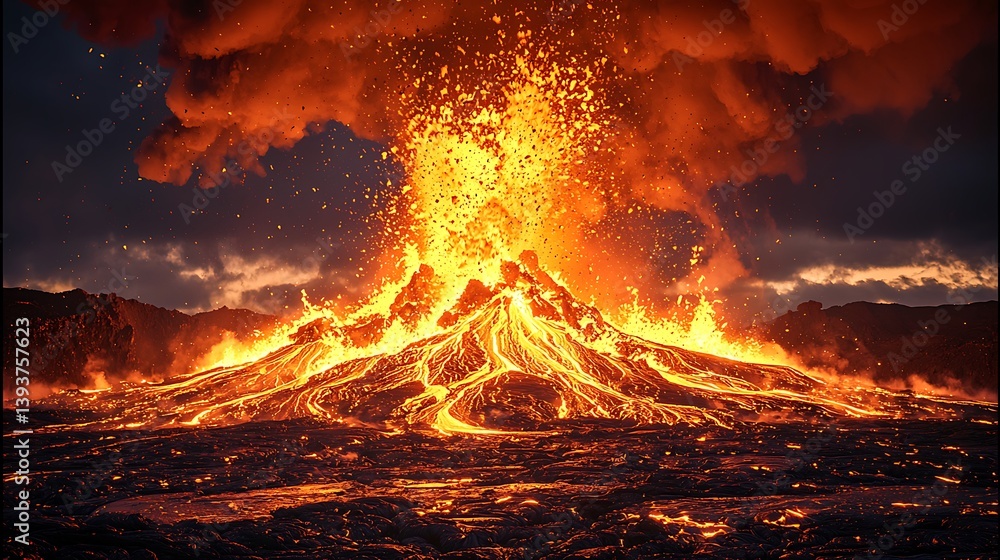Erupting Volcano Erupting Volcano