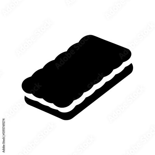 A Delicious DoubleStuffed Sandwich Cookie Icon Graphic