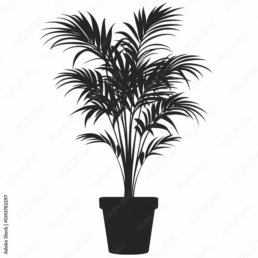 Exotic Indoor Palm Houseplant: Enhance Living Room Decor with Lush Greenery and Natural Texture Exotic Indoor Palm Houseplant: Enhance Living Room Decor with Lush Greenery and Natural Texture