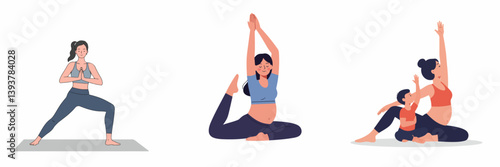 Collection of Women in Various Yoga Poses