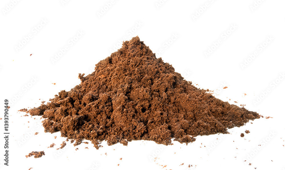 mounds of land with an isolated background