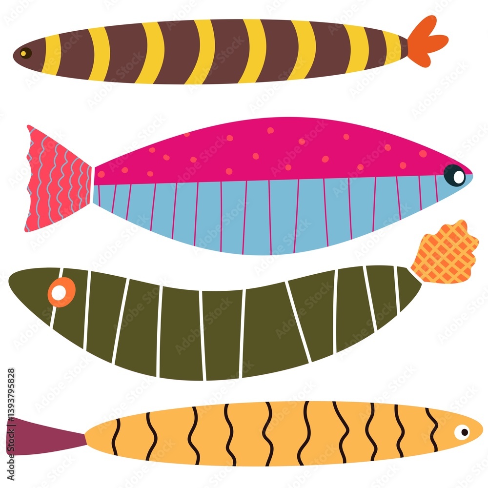Fototapeta premium Cute Colorful Fish High Resolution