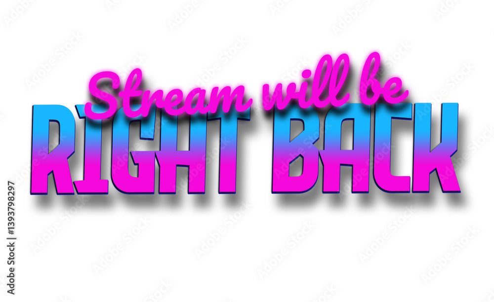 The Stream Will Be Right Back | Stream Overlay | Retrowave Synthwave Overlay The Stream Will Be Right Back | Stream Overlay | Retrowave Synthwave Overlay