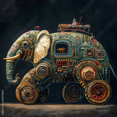 elephant on the roof