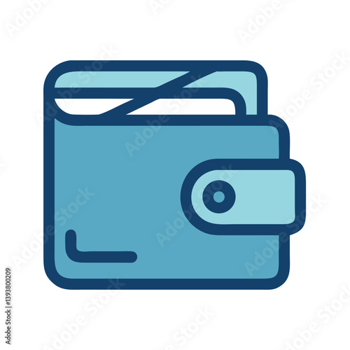 Wallet Icon Representing Payment or Finance Icon Design