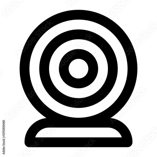 icon webcam with style outline