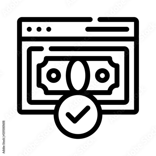 confirmation line icon