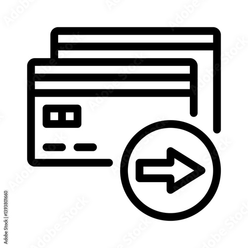 direct debit line icon