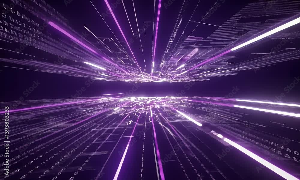 Digital data stream, high-speed, abstract, futuristic Digital data stream, high-speed, abstract, futuristic