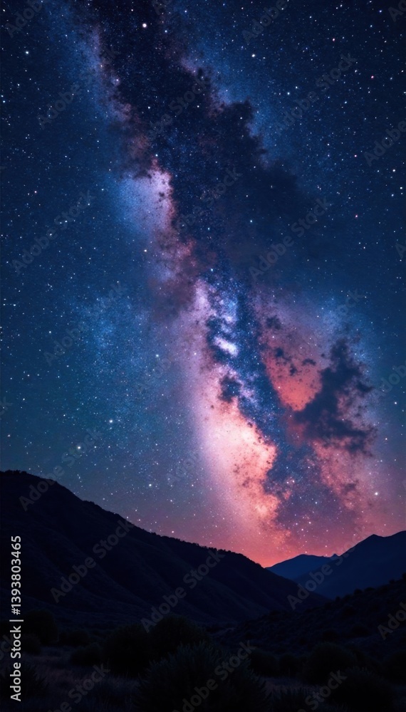 Milky Way glows against inky blackness of the universe, stellar, milky way Milky Way glows against inky blackness of the universe, stellar, milky way
