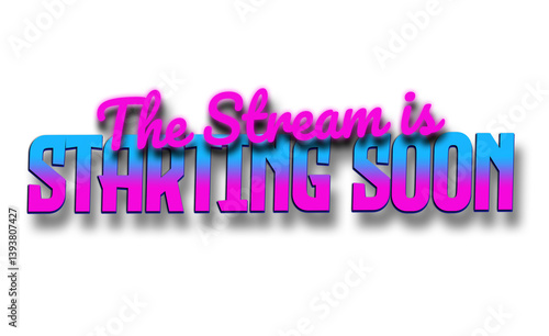 Stream is Starting Soon - Retro Stream Background Element