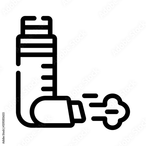 inhaler line icon