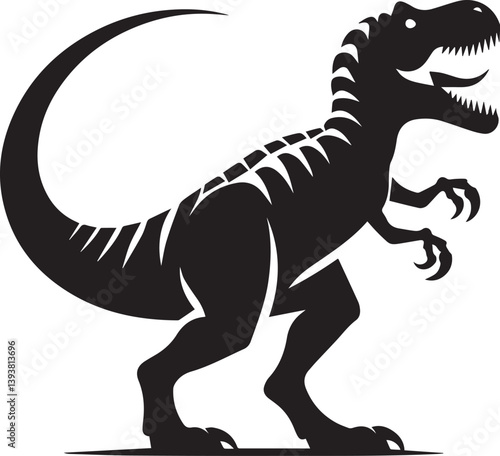 Dinosaur vector silhouette