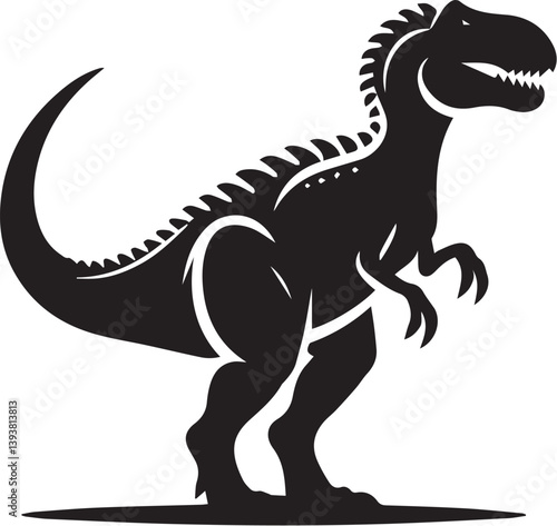 Dinosaur vector silhouette