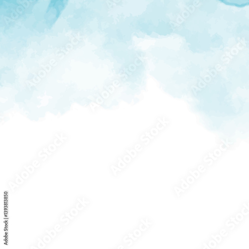 abstract watercolor background with clouds
