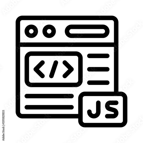JavaScript line icon