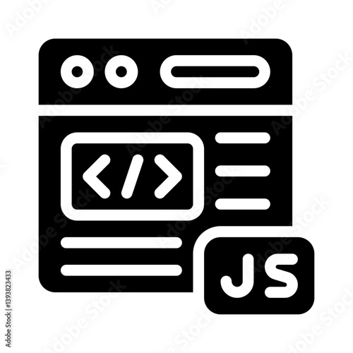 JavaScript glyph icon