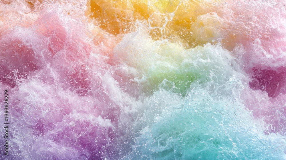 Fototapeta premium Dreamy Abstract Ocean Waves with Subtle Gradient Color Tones