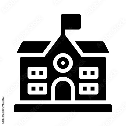 school glyph icon