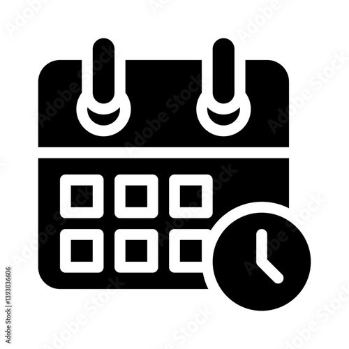 deadline glyph icon