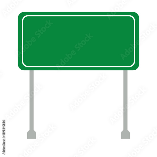 Green Road Sign Board Icon, Simple Icon Vector Design, best used for presentation, application, web and banner	