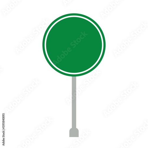 Green Road Sign Board Icon, Simple Icon Vector Design, best used for presentation, application, web and banner	