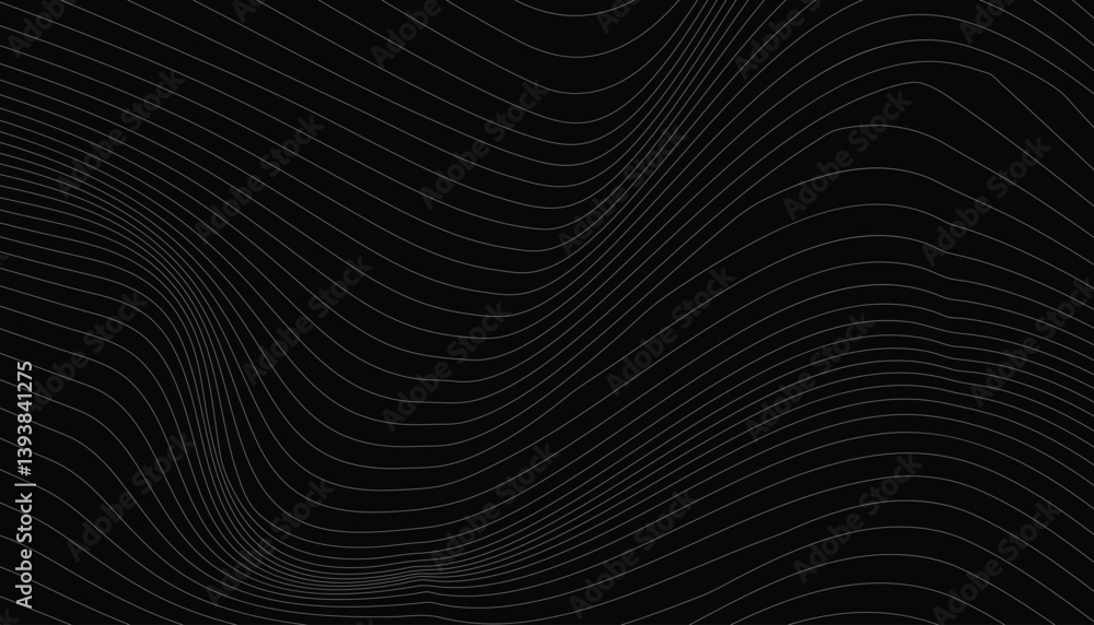 Smooth curved lines forming elegant abstract gradient wave pattern Smooth curved lines forming elegant abstract gradient wave pattern