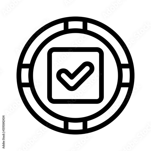 checkmark line icon