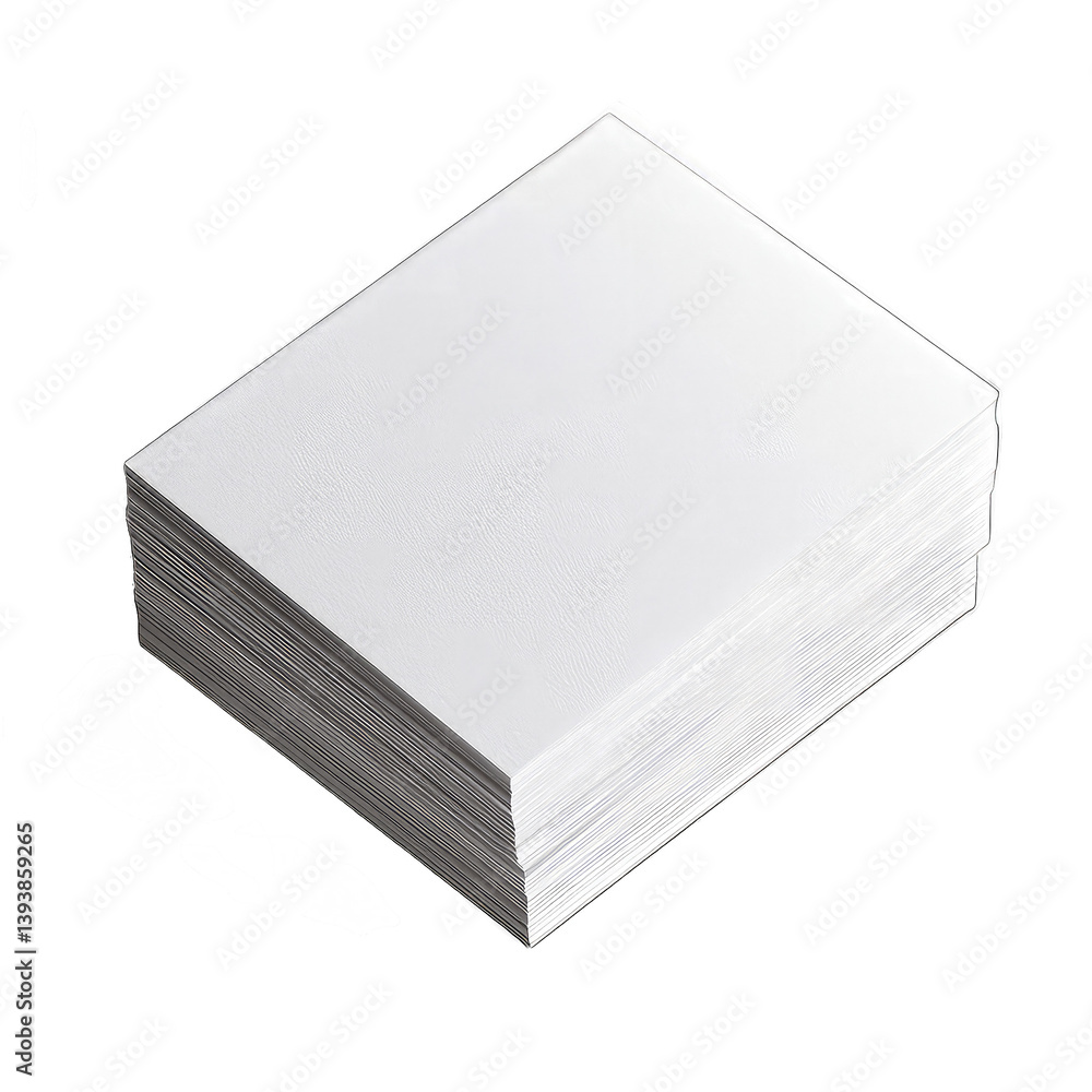 Stack of blank white business cards placed on a clean surface, ideal for branding and marketing use Stack of blank white business cards placed on a clean surface, ideal for branding and marketing use