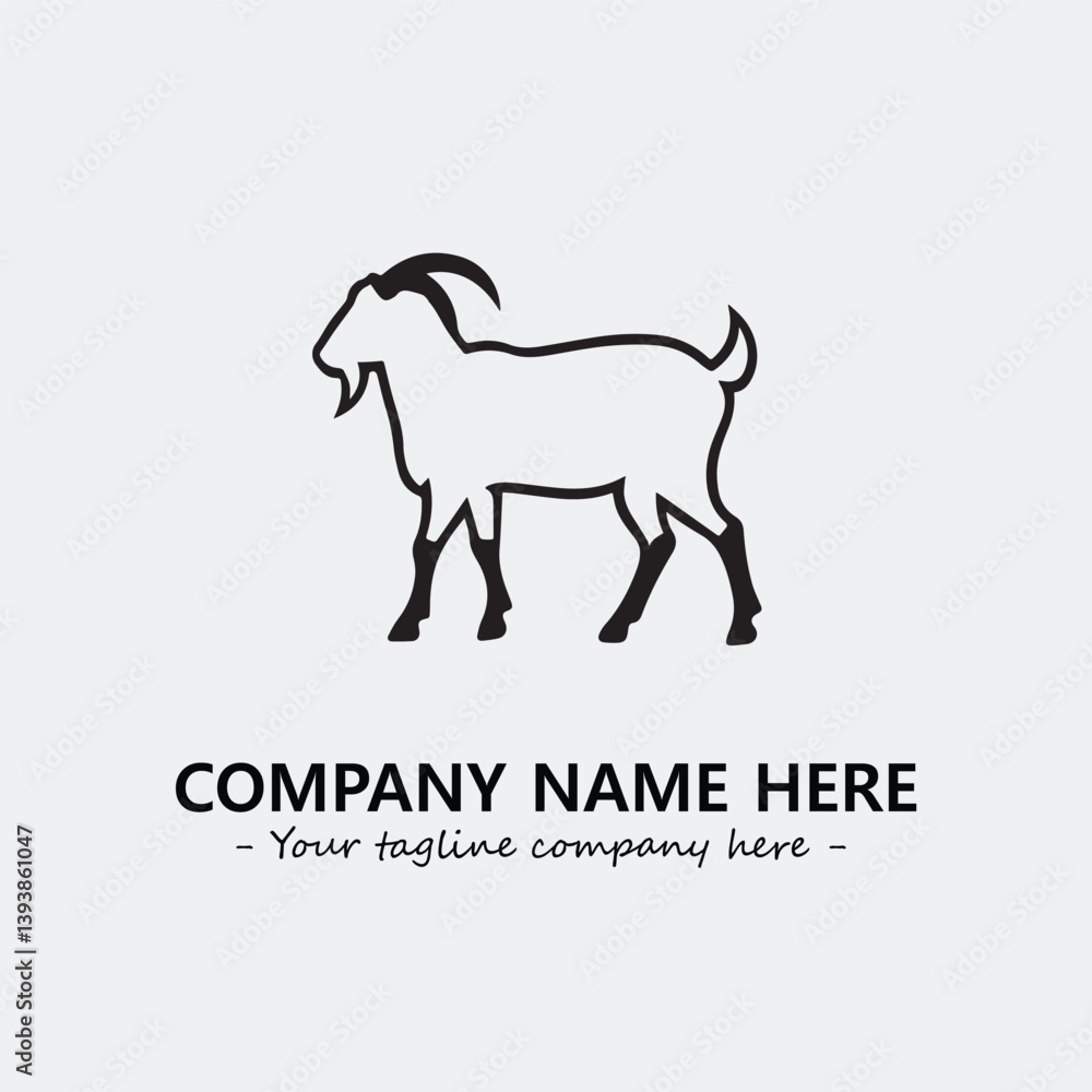 Head of goat illustration black and white for logo company vector image
Head of goat illustration black and white for logo company vector image