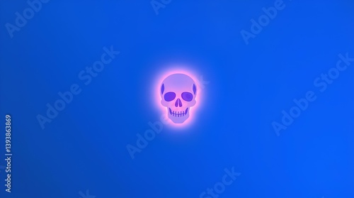 Radiant blue skull with golden wings floating above a planet. Surrounded by planetary orbits, it symbolizes a guardian of a space realm.


