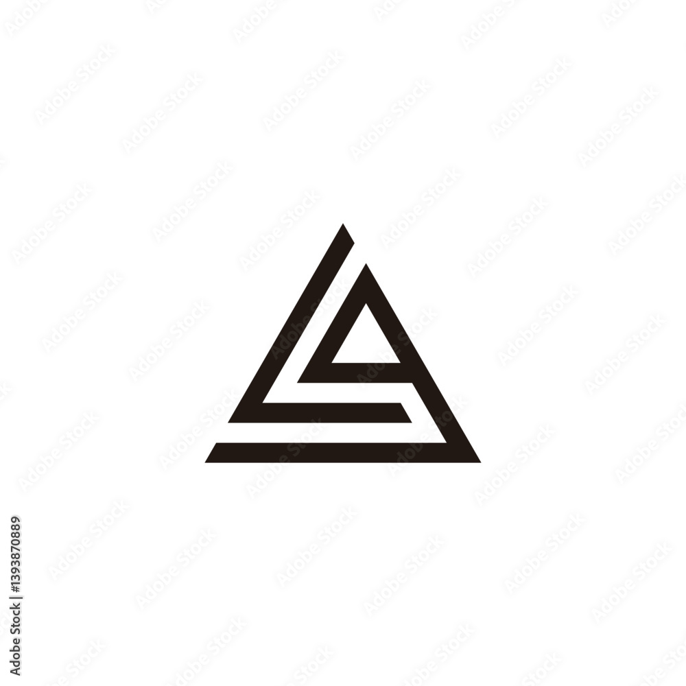 Letter Lg triangle geometric symbol simple logo vector Letter Lg triangle geometric symbol simple logo vector