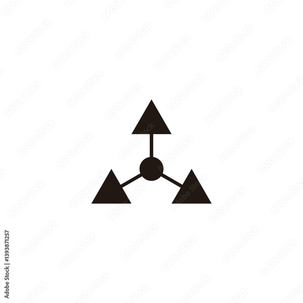 Arrow, triangle geometric symbol simple logo vector Arrow, triangle geometric symbol simple logo vector