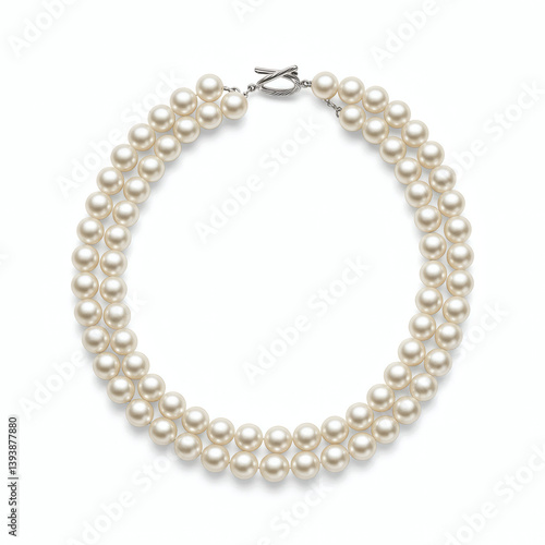 Wallpaper Mural Elegant Double Strand Pearl Necklace Classic Jewelry for Women Torontodigital.ca