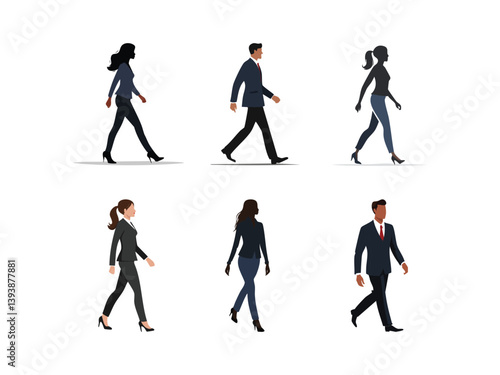 Silhouette of a person walking