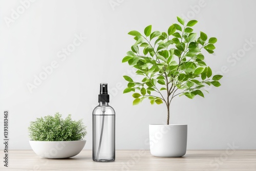 Wallpaper Mural A clean minimalist product display with one item centered in soft natural light on a white background Torontodigital.ca